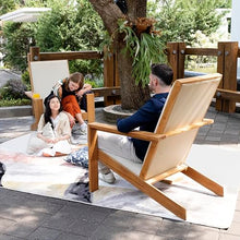 Cambridge Casual Napa Teak Wood Outdoor Adirondack Chair Set 2 Piece