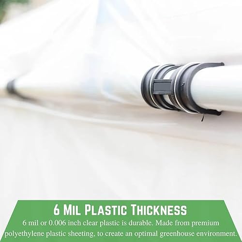 Farm Plastic Supply 4 Year Clear 6 Mil Greenhouse Plastic Sheeting 50' x 100' Clear