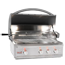 Blaze Professional LUX 34-Inch 3-Burner Built-In Propane Gas Grill | Stainless Steel Outdoor BBQ with Rear Infrared Burner, LED Lights & Rotisserie Kit | BLZ-3PRO-LP