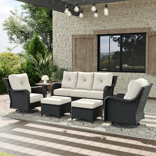 Aeeiua 6 Piece Outdoor Patio Furniture Set