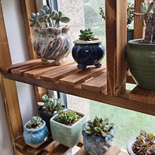 ZOCWJK Plant standWooden Plant Stand Indoor Outdoor Window Sill Plant Rack Tiered Stands Flower Pot Holder Shelves Floor Shelf for Garden Planters for Living Room Balcony - 3 Tie,