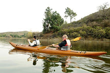Wooden Boat USA Old Modern Handicrafts Real Kayak for 2 Persons 19-Feet Brown