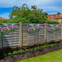 2 Pc 6 Pockets Planting Growing Bag Container Breathable Green Wall Hanging Planting Vertical Bag Garden (Color : Green Size : 68cm x 68cm) (Green 68cm x 68cm)