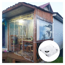 ZSLNHHZJ Freezer Room PVC Strip Curtain Outdoor Curtains Waterproof Clear Vinyl Tarp Outdoor All Weather Protect Smooth Cloth Surface