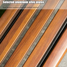 HYUIO 2-Person Metal Steel Benches Metal Park Bench Heavy-Duty Slatted Garden Bench with Backres for Garden Poolside Front Porch Courtyard Park(150cm/59in)