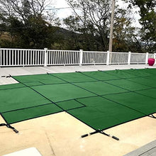 WaterWarden Inground Pool Safety Cover 20’ x 40’ with Center End Step, 15-Year Warranty, UL Classified to ASTM F1346, Triple Stitched for MAX Strength, Abrasion Resistant, Hardware Included Green Mesh