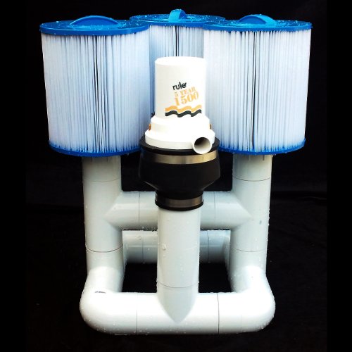 Natural Current Water Products NCSBF15K Savior Bottom Feeder Pool and Spa Pump and Filter System, 15000-Gallon