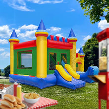 Cloud 9 Commercial Grade Castle Bounce House with Slide and Blower Multicolor