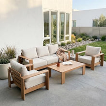 Acanva Ciela 4-Piece Aluminum Outdoor Patio Furniture Set with Coffee Table