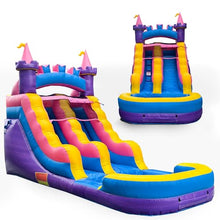 Princess Inflatable Water Slide for Kids and Adults with Splash Pool, Commercial Grade Backyard Water Park with Castle Design, Outdoor Fun, Wet or Dry Play, 21ft x 9ft x 12ft – with Blower