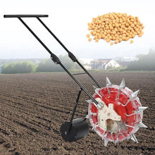 Garden Seeder, Precision Garden Seed Planter Spreader, Corn Soybean Fertilizer Machine with Seed Storage Box, Manual Seeder for Lawn & Garden,12 Holes