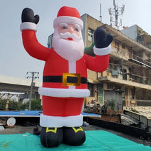 YBZCHLM Giant Christmas Inflatable Santa Claus with Gift Bag and LED Lights Red Model 1 33ft