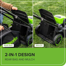 Greenworks 60V 17in Push Lawn Mower, 4.0 Ah Battery and Charger