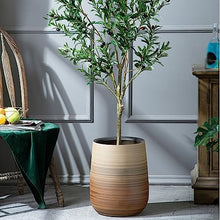 thalo Planter Pots Ceramic Floor-to-Ceiling Flowerpot Extra Large Creative Decoration Decoration Living Room Home Green Planting Tree High Deep Basin Plant Container Accessories (Color : B)