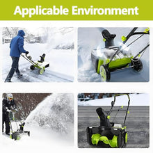 Ymnogjie 3500W Electric Snow Blower Cordless,40V Lithium Battery 4Batteries