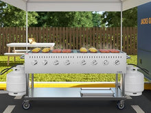 60 in. Commercial Mobile Outdoor Propane Gas Grill, ETL Listed in Stainless-Steel (KM-CGM-60)