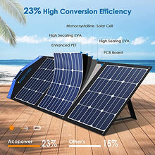 ACOPOWER LiONCooler Pro HY-VX28 Solar Freezer Portable 29 Quarts Cooler & 90 Watt Solar Panel Combination Kit for Truck RV Boat Outdoor Camping, Black&Grey