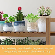 OJKJGYTF Indoor Plant Stand Baoo Plant Stand, 3Tier Baoo Flower Rack with Lockable Wheels for Indoor Outdoor Yard Garden Patio Balcony Living Room,One Size,Brown