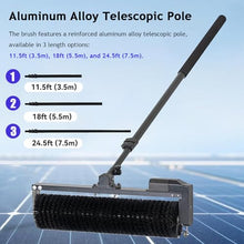 DHXIAMZ Efficient Solar Panel Cleaning Kit with Telescopic Pole & Rolling Brush - Ideal for Easy Window & Solar Panel Maintenance, Streak-Free Shine, Outdoor Use