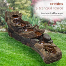 Alpine Corporation 59" Long Indoor/Outdoor River Rapids Fountain with LED Lights