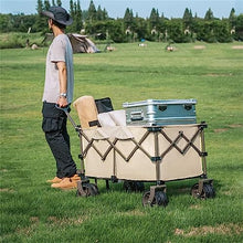 CWENZXDIA Garden Wagon Camping Wagon Cart 197L Folding Trolley Portable Ultralight Shopping Pushcart Outdoor Picnic Beach Trailer Car Utility Cart