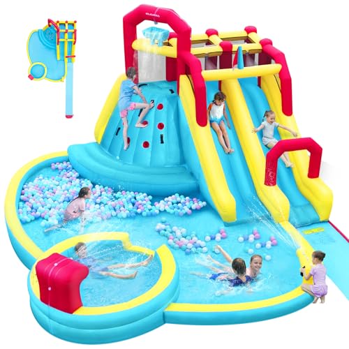 ELEMARA XL Inflatable Water Slides Blue