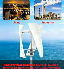 Wind Turbine Generator Kit 24V 24V Portable Wind Turbine Generator Kit with 3 Blade/Controller for Solar Wind Power Manufacturer Equipment 100-300W(Actual Labeling)(300W,24V)
