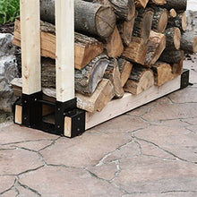 JDXQBLD Firewood Rack Indoor Metal Log Holder Wood Stacking Storage Camping