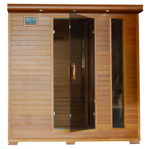 Blue Wave Radiant Saunas BSA1323 6 Cedar Carbon Infrared Sauna 5+ Person