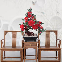 SYRIS Simulation Potted Plants Bonsai Tree Dudan Handicrafts Jade Carving Living Room Decorations Wine Cabinet Porch Decoration Jade Carving Bonsai Ornaments Fake Plant Greenery Decor for Desk