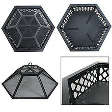 Fire Pit BBQ Grill Fire Bowl Courtyard Fireplace Courtyard Heater Steel Brazier Bowl Heavy Steel 24 Inch