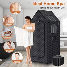 1000W Portable Steam Sauna, Home Sauna Tent,80 * 80 * 190cm Steam Sauna Box with 3L Steamer, Personal Steam Room for Spa, Indoor, Outdoor, Gym