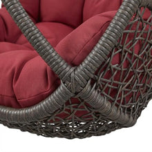 Outdoor Escape Red Patio Chair, Swing, Hammock Chairs, Without Stand, Comfortable, Lightweight 38 Lbs, Elegant Design for Garden and Backyard