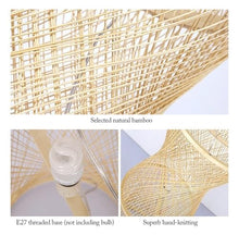 GTEFSWS Handmade Weaving Column Floor Lamp Modern Standing Light One Color