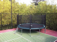 Galactic Xtreme Outdoor Round Trampoline 16 Ft with Net Black and Green
