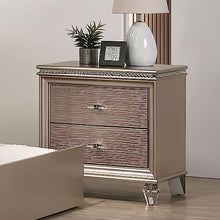 HOMES: Inside + Out Bence Modern Wood Kid Nightstand Rose Gold Pink