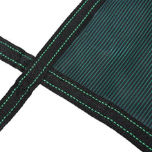 Reinforced Pool Safety Cover with 0.3mm mesh and Blocks pinecones for Concrete courtyards, Premium Swimming Pool Barrier with Adjustable Tension for Villa Gardens (Green-30x50ft)