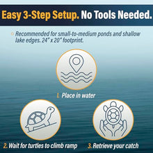 Outdoor Water Solutions Floating Turtle Trap – Heavy Duty Aluminum Frame, No Bait Required, Humane & Maintenance Free Traps for Ponds, Lakes, and Aquatic Wildlife Control - Made in The USA