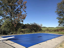 WaterWarden Premium Pool Safety Cover 18’ x 40’ Solid Blue With Drain Panel