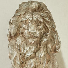 Lions at Guard Sculptures, Set of 2, Weathered Sand