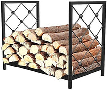 DJVHSRI Firewood Rack Wood Holders Firewood Outdoor Firewood Holder Wrought Iron Indoor Wood Stove Stacking Rack Storage Carrier Large Outdoor Fireplace Pi,