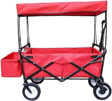 DUANZEYUQA Garden Cart Foldable Push Wagon Cart Foldable lity Max Load Sturdy Portable Rolling Light Weight Beach Outdoor Garden
