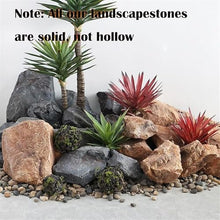 Realistic Fake Rocks For Yard, Artificial Landscape Solid Fake Rocks, Faux Stone Edging For LandScaping, PU Foam Decorative Cover, Multi-Purpose Decorative Stones For Landscaping Lawn(Size:47*40*46cm)