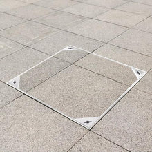 1pc Invisible Manhole Cover and Frame - for Indoor and Outdoor Use - 304 SS, Portable Pull Hole, 2.6 Ton Load Capacity(90x90x5cm)