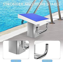 Acivirdde Pool Diving Platform, Diving Board with Stainless Steel Base, Non-Slip Surface, Adjustable Incline, Competition Diving Equipment.