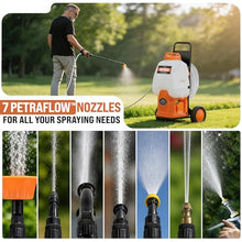 PetraTools Battery Powered Backpack Sprayer w/Cart & 100ft Commercial Hose