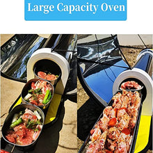 4.5L Solar Cooker Stainless Steel Stove Oven Smoke Free Food Grade, 550°F Foldable Outdoor Camp Travel Grill, Green&Healthy Way to Cook