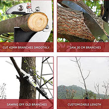 Telescopic Pole Saw,Extendable Landscaping Pole Saw,Professional Telescopic Tree Pruner,for Pruning and Pruning Branches and Leaves High-Altitude Fruit Tree Branch Saw,Red,7.2M/24FT