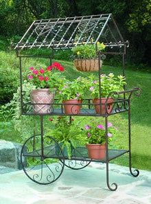Deer Park Ironworks (TC104) Steel Flower Cart, Large