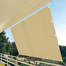 GJMDCMA Breathable Rectangular Sunshade Canopy 3.8 x 5.5 m TearResistant Outdoor Patio Umbrella Ideal for Garden Balcony TerraceBeige Sun Protection Cover
